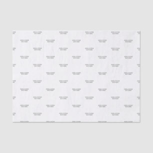 Black & White Minimal Custom Text Tissue Paper