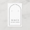 Black & White Minimalist Arch Earring Display Card