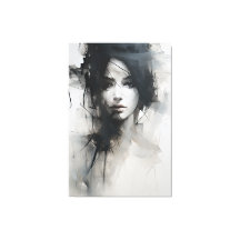 Black & White Minimalist Art | Ethereal Essence