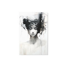 Black & White Minimalist Art | Tranquil Reverie