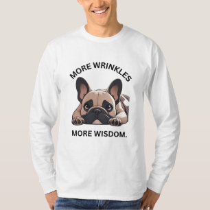 Black & White Minimalist Frenchie Wisdom T-Shirt