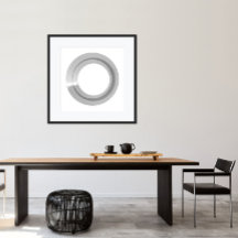 Black & White Minimalist Modern Art Print