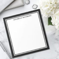Black White Minimalist Monogram