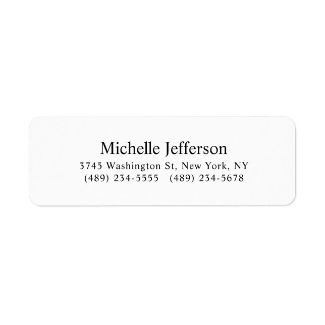 Black & White Minimalist Plain Modern (Front)