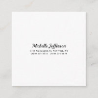 Black & White Minimalist Plain Modern