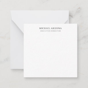 Black & White Minimalist Simple Chic Modern Plain Card