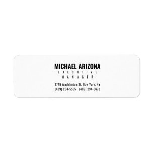 Black & White Minimalist Simple Plain