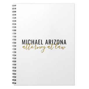 Black & White Minimalist Simple Plain Notebook