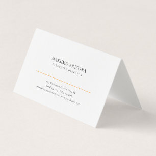 Black White Minimalist Simple Plain Premium Linen Business Card