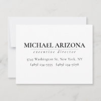 Black & White Minimalist Simple Plain 