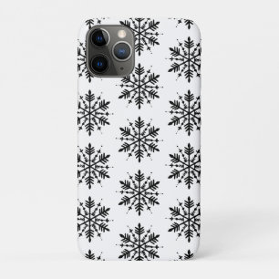 Black & White Minimalistic Graphic Snowflake Case-Mate iPhone Case