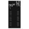 Black White Modern Calligraphy Price List Salon
