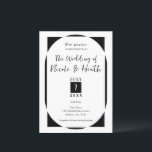 Black & White Modern Minimal Save the Date Invitation<br><div class="desc">customise for your event</div>