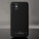 Black White Modern Minimalist Elegant Monogram Case-Mate iPhone Case<br><div class="desc">Introducing our Black and White Minimalist Modern Monogram Collection: Embrace simplicity and sophistication with our minimalist designs, curated to elevate your style effortlessly. Crafted with a keen eye for modern aesthetics, this collection features sleek black and white designs accentuated by personalised monograms. From chic stationery to versatile accessories, our collection...</div>