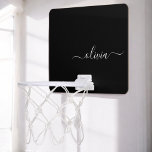 Black White Modern Minimalist Elegant Monogram Mini Basketball Hoop<br><div class="desc">Introducing our Black and White Minimalist Modern Monogram Collection: Embrace simplicity and sophistication with our minimalist designs, curated to elevate your style effortlessly. Crafted with a keen eye for modern aesthetics, this collection features sleek black and white designs accentuated by personalised monograms. From chic stationery to versatile accessories, our collection...</div>