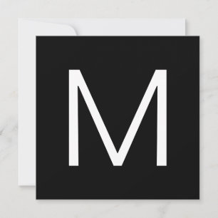 Black & White Modern Minimalistic Letter