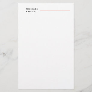 Black & White Modern Professional Exclusive Stationery