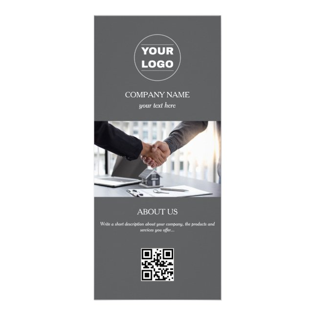 Black & White Mortgage / Insurance Rack Card (Front)
