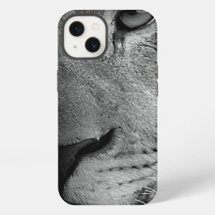 Black White Motivational Leadership Lion Portrait iPhone 13 Case