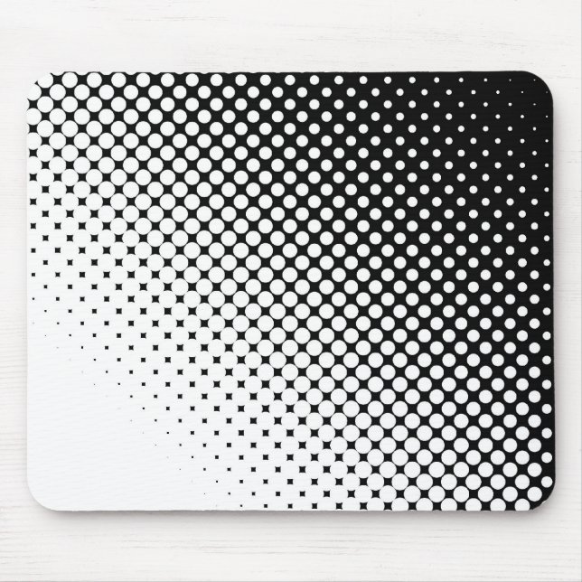 Black White Mouse Pad (Front)