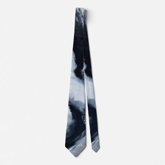 Black & White Movie Neck Tie (Front)