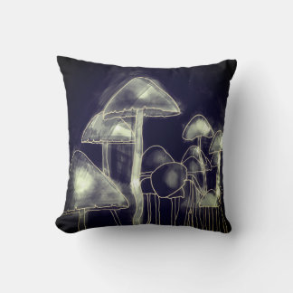 Black & White Mushroom Cushion