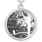 Black & White Negative Nevermore Raven Silhouette