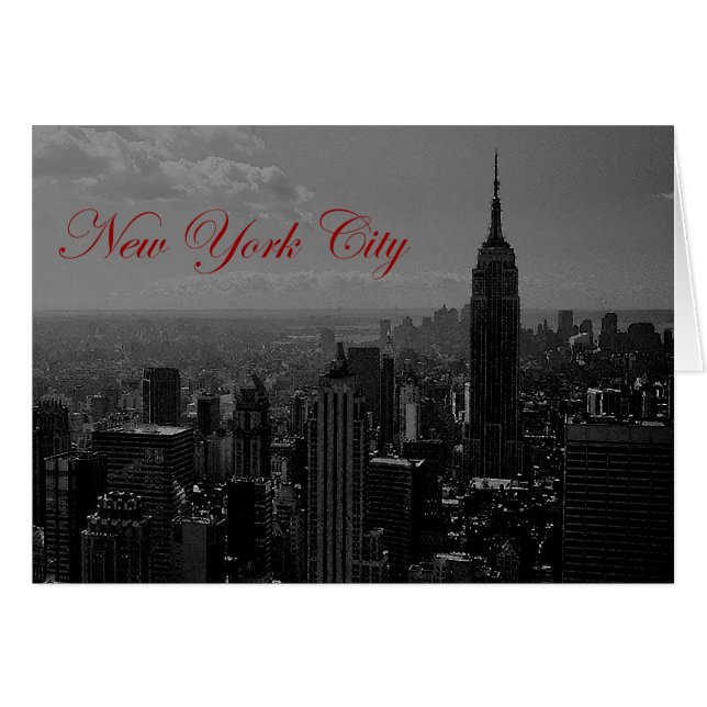 Black White New York City (Front Horizontal)