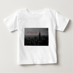 Black White New York City Baby T-Shirt