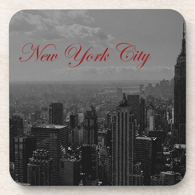 Black White New York City Coaster (Front)