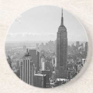 Black & White New York City Coaster