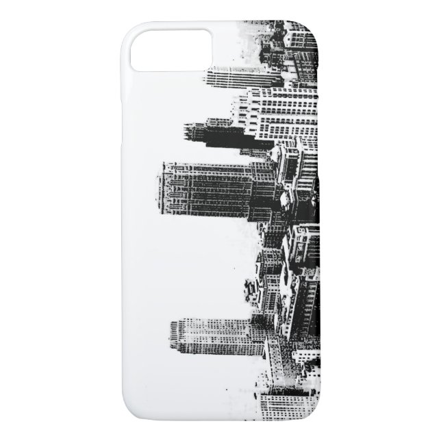 Black & White New York City iPhone 7 Case (Back)