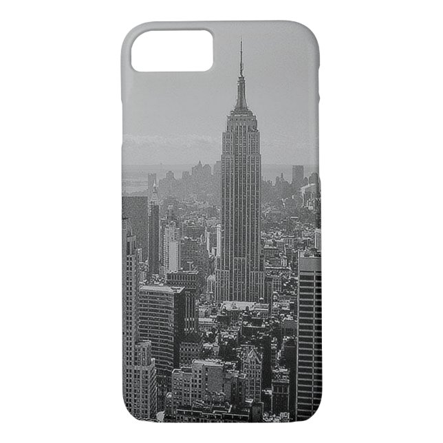 Black & White New York City iPhone 7 Case (Back)