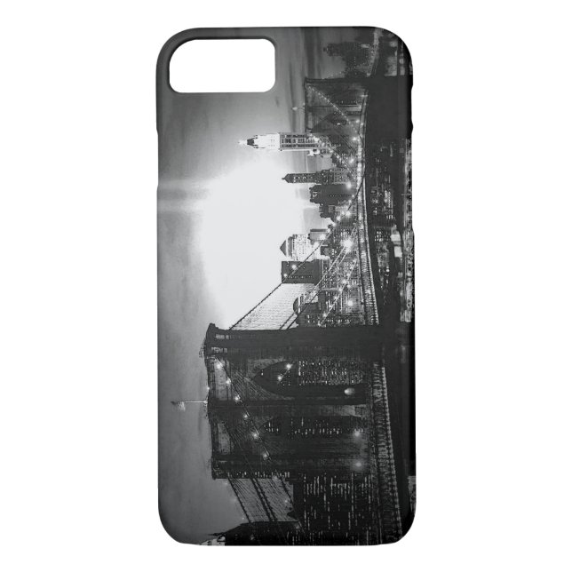Black & White New York City iPhone 7 Case (Back)