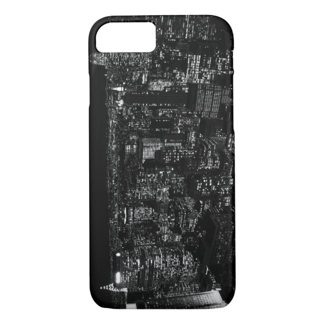 Black & White New York City iPhone 7 Case (Back)
