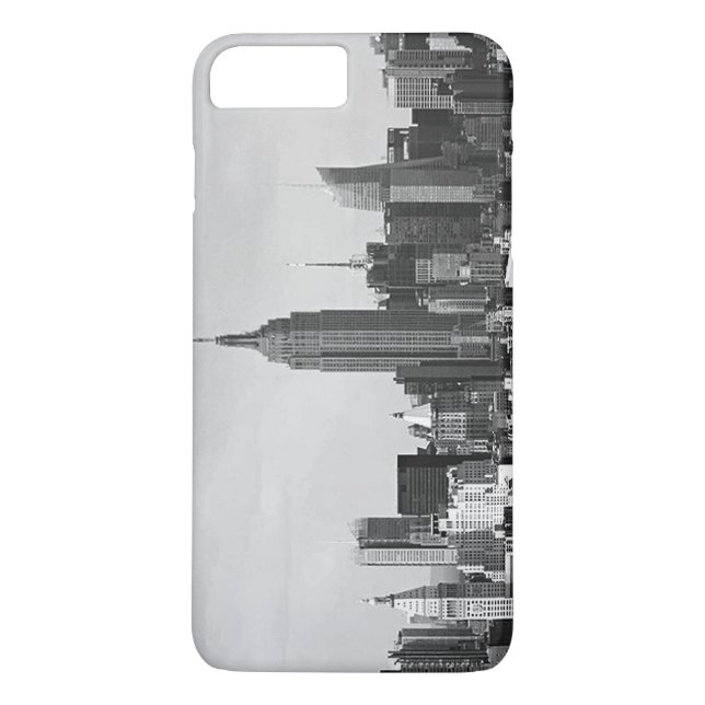 Black White New York City iPhone 7 Plus Case (Back)