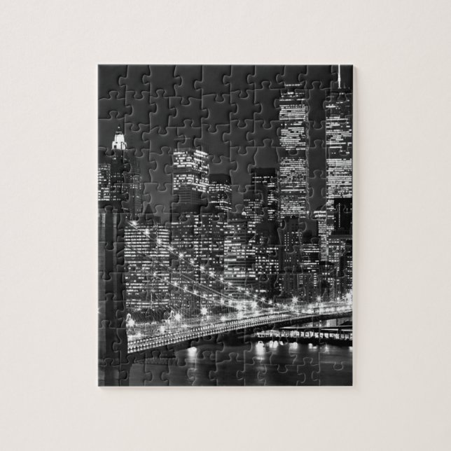 Black & White New York City Jigsaw Puzzle (Vertical)