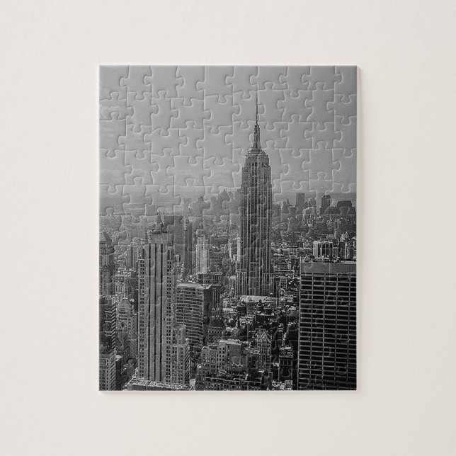 Black & White New York City Jigsaw Puzzle (Vertical)
