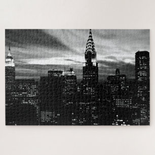 Black & White New York City Midtown Jigsaw Puzzle