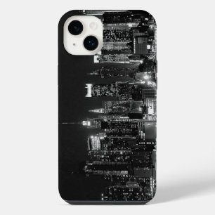 Black & White New York City Night iPhone 14 Plus Case