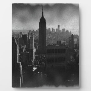 Black & White New York City Plaque