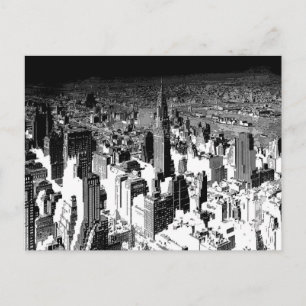 Black & White New York City Postcard