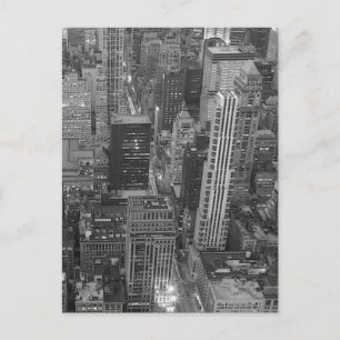 Black & White New York City Postcard