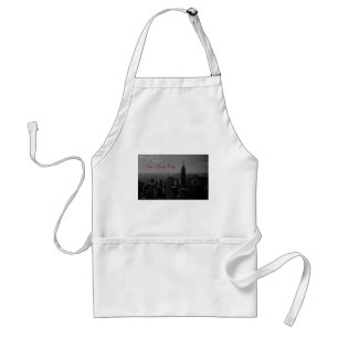 Black White New York City Standard Apron