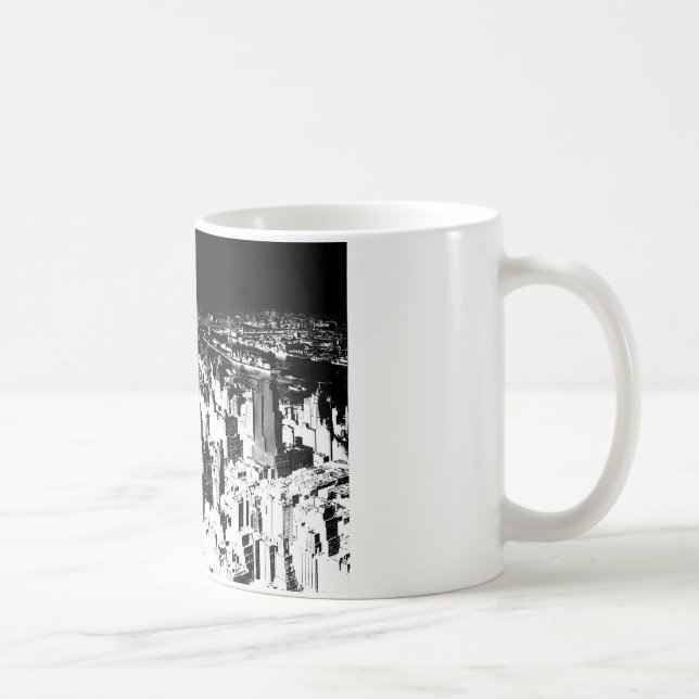 Black & White New York Coffee Mug (Right)
