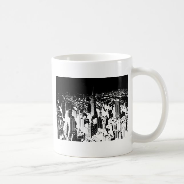 Black & White New York Coffee Mug (Right)
