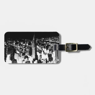 Black & White New York Luggage Tag