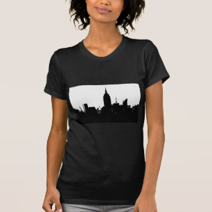 Black White New York Silhouette T-Shirt