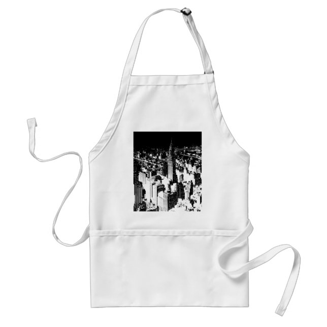 Black & White New York Standard Apron (Front)