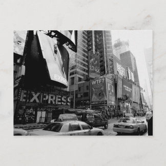 Black White New York Times Square Postcard